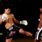 COMBINAÇÃO DE MUAY THAI: CHUTE À COXA INTERNA, SOCO DIRETO