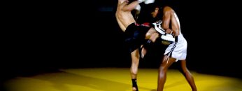 Combinação de Muay Thai/MMA: Chute Alto – Chute Baixo – Cruzado – Upper – Joelhada