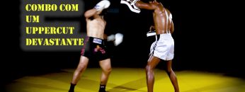 Combinação de Muay Thai/MMA: Jab-Direto-Cruzado-Chute Baixo-Uppercut