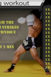 Cool Muay Thai Kickboxing/MMA Heavy Bag Workout (3-5 x 3 min)