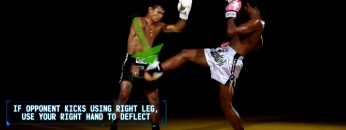 Front Kick Deflect and Counter