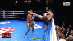 Switch Kick technique in action